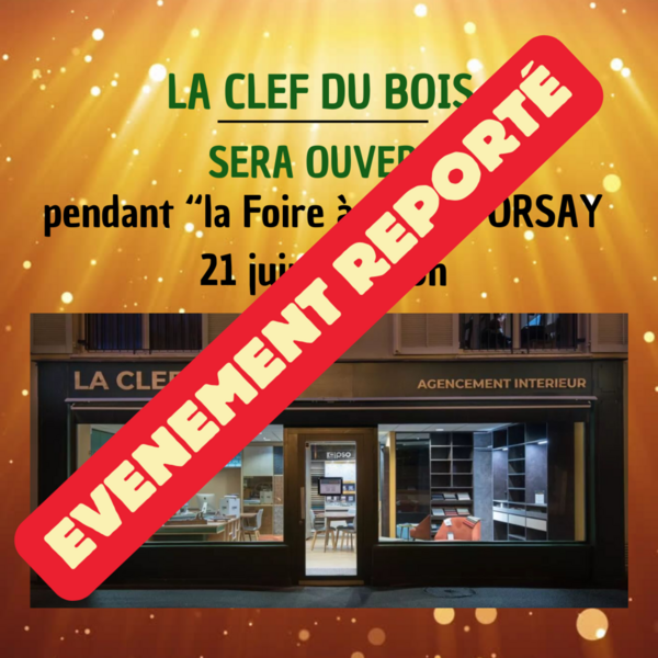 Report de la Foire d'Orsay